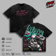 Rebecca Vintage Washed T-Shirt, Cyberpunk 2077 Anime Graphic Tee, Night City Oversized Streetwear Heavy Cotton Unisex Cyberpunk Edgerunners Shirt Apparel Classic Clothes Menswear