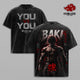 Baki Hanma Washed Gym Tee – Martial Arts Beast Mode Anime Graphic Double Printed T-Shirt, Menswear Heavy Cotton Unisex Oversize Pump Cover Vintage Streetwear