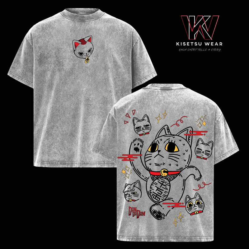 Turbo Granny T-Shirt Dandadan Anime Graphic Tee Acid Washed Oversized Soft Cotton Shirt Streetwear Creepy Aesthetic Shirt Gift for Manga Fans