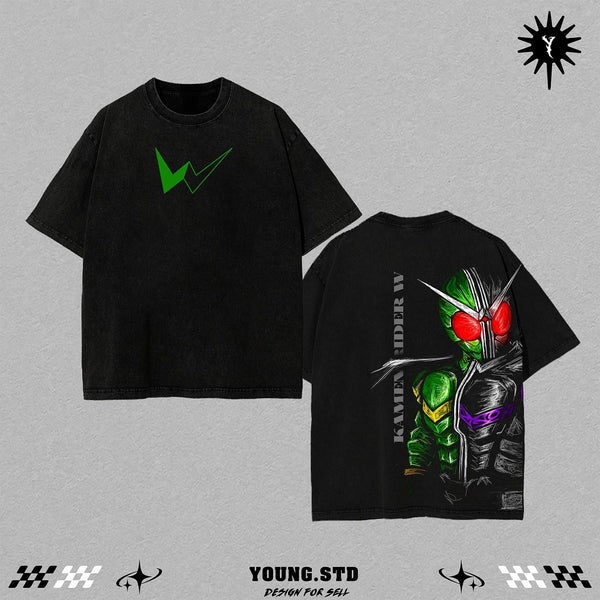 Limited Kamen Rider Oversized Tee | Vintage Tokusatsu Streetwear | Superhero Graphic Shirt | Heavyweight Cotton Oversized Tee | Dark Aesthetic Otaku Apparel | Unisex Tokusatsu Streetwear | Retro Hero Oversized Shirt