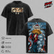 Douma Demon Slayer Vintage Washed T-Shirt - Kimetsu no Yaiba Graphic Tee Demon Slayer Manga Oversized Streetwear Top Cotton Tshirt Classic Anime Apparel Gift for Demon Slayer Fans Men & Women