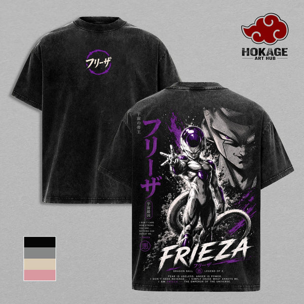 Frieza DBZ T-Shirt, Frieza DBZ Graphic Tee, Back Print Vintage 90s Anime Shirt, Graphic Tees Men, Trendy Tshirts, Men's T Shirts, DBZ Streetwear, Unisex Cotton Distressed Tee, Merch For Men, Men Fashion Graphic Tee