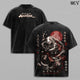 Aang Avatar The Last Airbender Shirt, Aang Vintage Washed T-Shirt, The Last Air Nomad, Japanese Irezumi Gothic Blackwork Tattoo Art, Avatar State Anime Double Printed Washed Tee Unisex Oversized Anime Manga