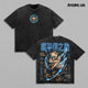 Inosuke Hashibira Demon Slayer Vintage Washed Gym T-Shirt, Beast Breathing Fifth Fang Double Sided Anime Graphic Tee, Oversized Heavyweight Cotton Boar Mask Manga Streetwear, Unisex Fan Gift
