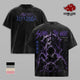Sung Jin-Woo Solo Leveling T-Shirt, Shadow Monarch Igris Beru Kaisel Statue of God Graphic Tee, Vintage Washed Anime Shirt, Back Print Heavy Cotton Oversized Streetwear, Unisex Distressed Manga T-Shirt, Gift for Solo Leveling Fans