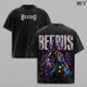 Beerus DBZ Tee – Beerus Vintage Washed T-Shirt | God of Destruction | Universe 7 | Anime Manga Graphic Tee | Heavy Cotton Unisex Oversized Streetwear Top