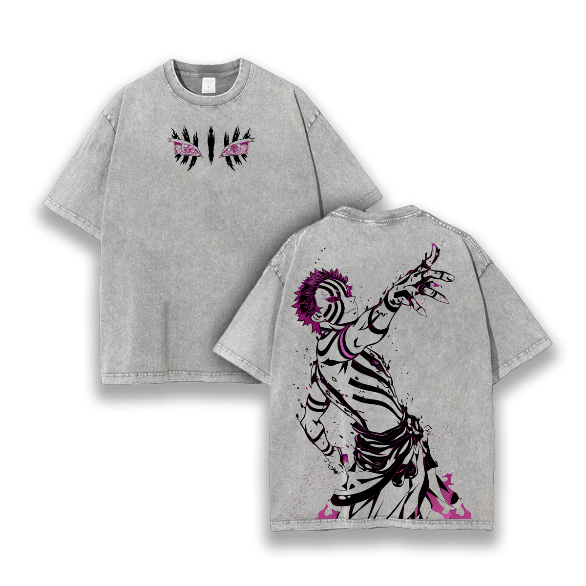 Akaza - Demon Slayer Infinity Castle Washed T-Shirt