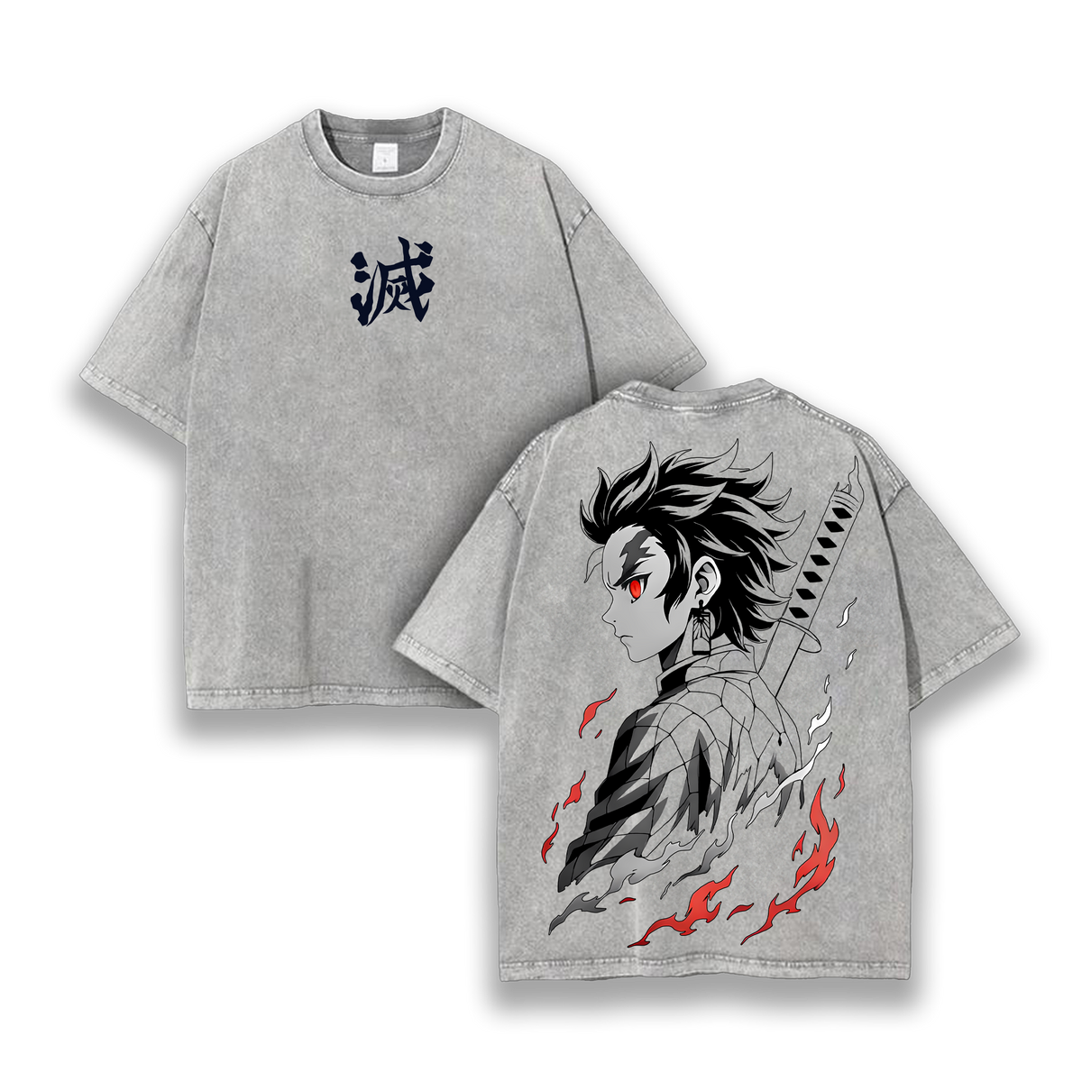 Tanjiro Kamado - Demon Slayer Infinity Castle Arc Washed T-Shirt