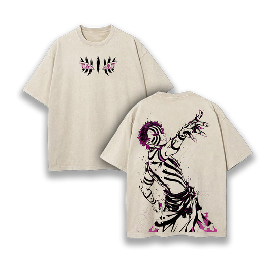 Akaza - Demon Slayer Infinity Castle Washed T-Shirt