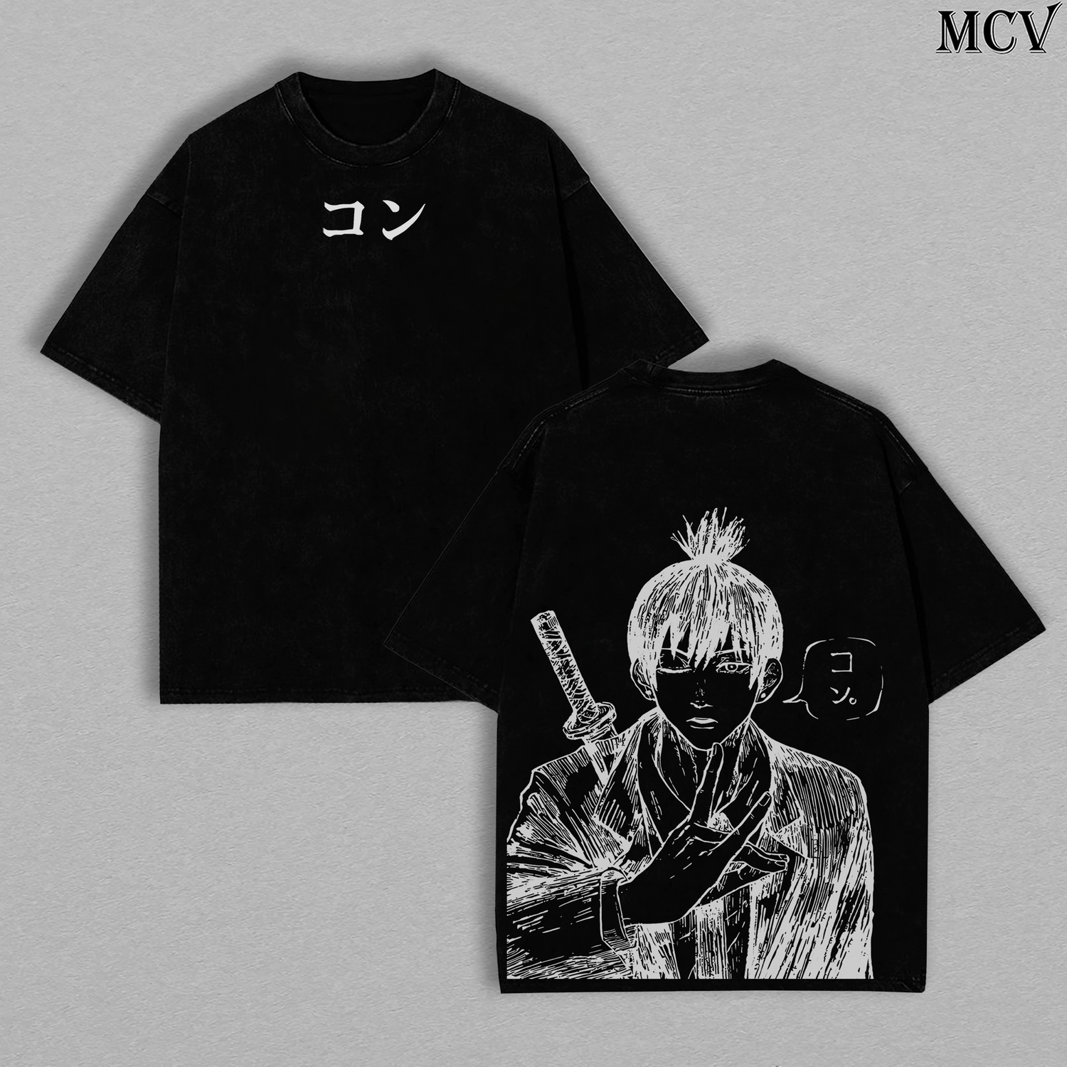 Devil Hunter Aki Hayakawa – Chainsaw Man Vintage Washed Anime Graphic Tee