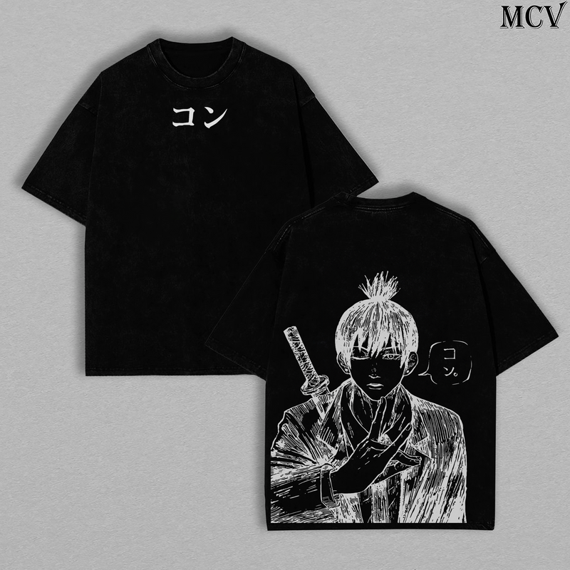 Devil Hunter Aki Hayakawa – Chainsaw Man Vintage Washed Anime Graphic Tee