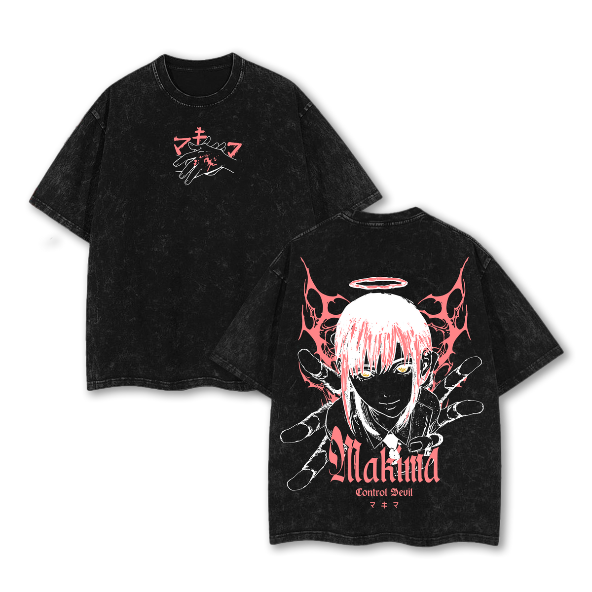 Makima Chainsaw Man Tee Washed