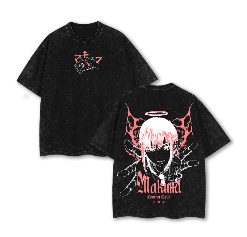 Makima Chainsaw Man Tee Washed