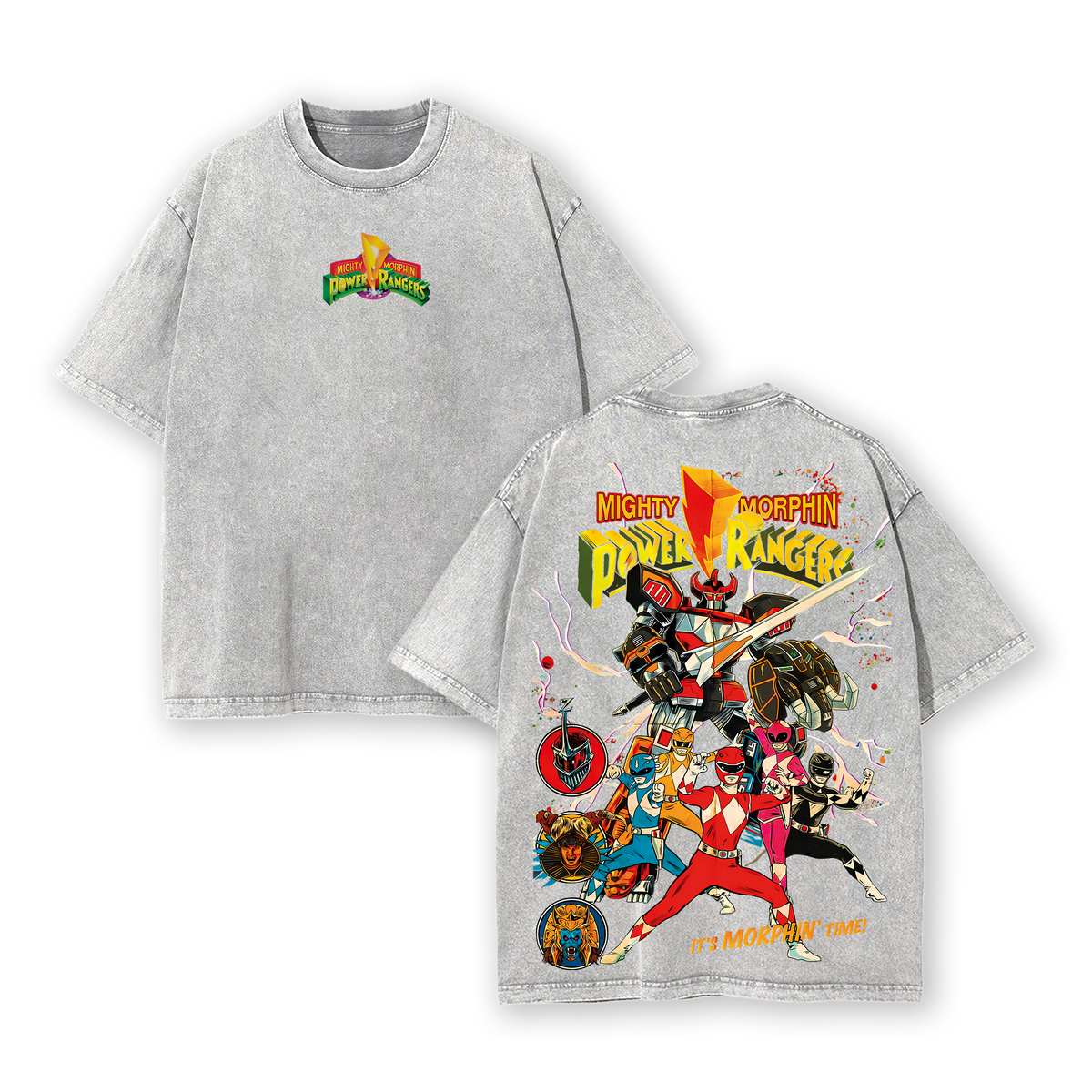 Mighty Morphin Power Rangers T-Shirt – Movie & Game Superhero Graphic Tee