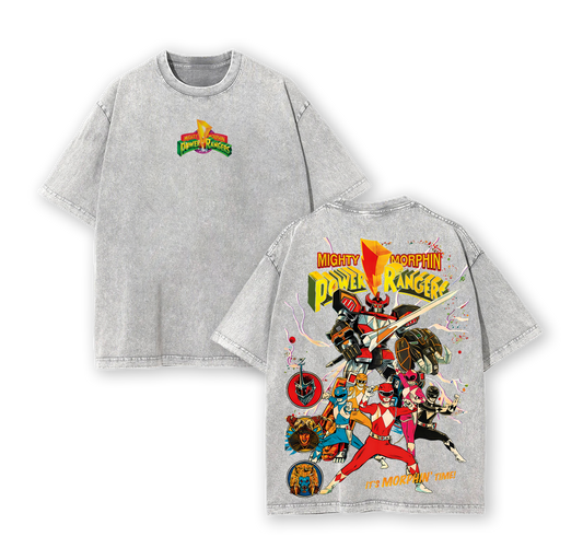 Mighty Morphin Power Rangers T-Shirt – Movie & Game Superhero Graphic Tee