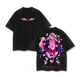 Tengen Uzui - Demon Slayer Anime Double Printed Vintage Washed Tee Unisex Oversize Anime Manga Washed Heavyweight Cotton T-shirt