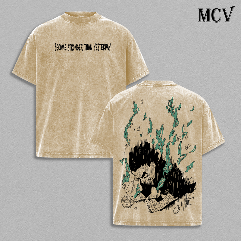 Rock Lee Shirt Naruto Anime Tee, No Talent Hard Work Graphic Vintage Washed Tee