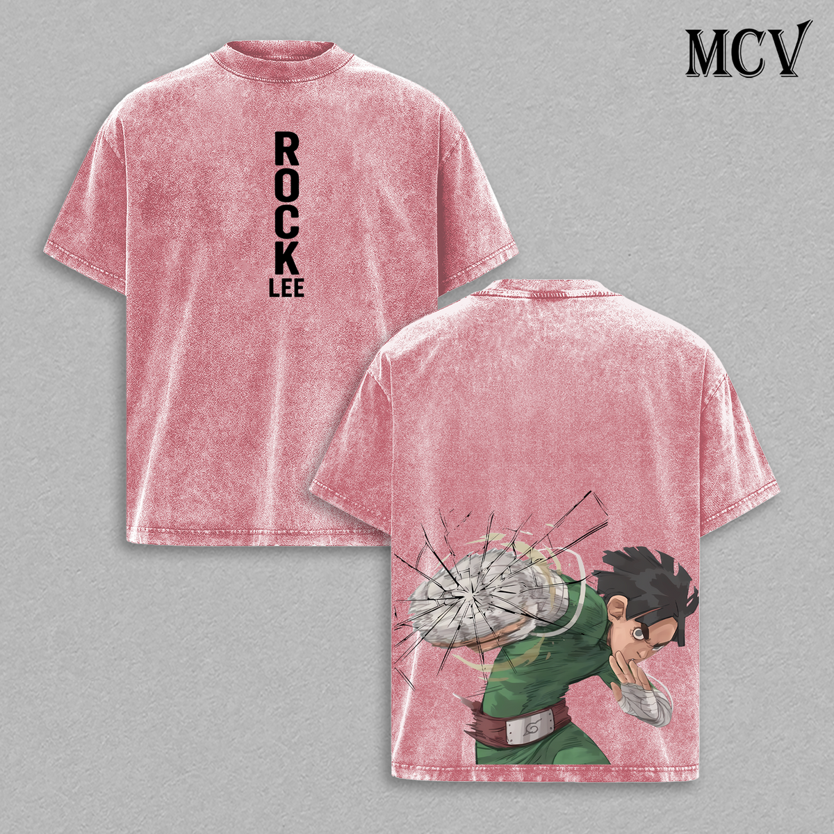 Rock Lee T-Shirt, Naruto Anime Tee, Hard Work Taijutsu Graphic Vintage Washed Tee