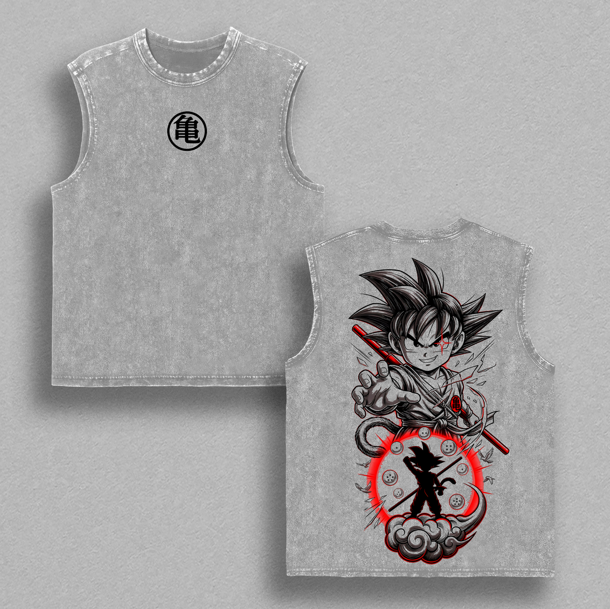 Kid Kakarot Saiyan Warrior DBZ Anime Fighter Graphic T Shirt, Vintage Washed Anime Manga Streetwear Tee, Martial Arts Hero Graphic Shirt, Otaku DB Anime Fan Apparel Gift, Anime Aesthetic Clothing