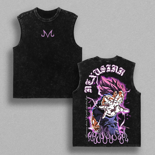 Limited Prince of Saiyans DBZ Hoodie T-Shirt Sweatshirt, Tanktop, Tshirt Washed Retro Vintage Unisex Graphic 90s Cotton