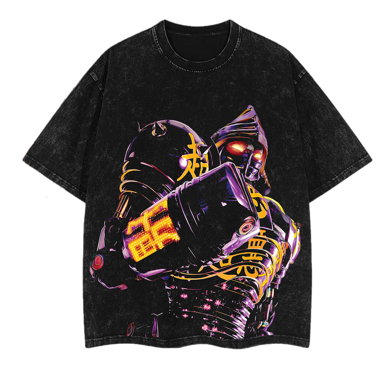 Noisy Boy -  Real Steel 2025 Anime Washed T-Shirt