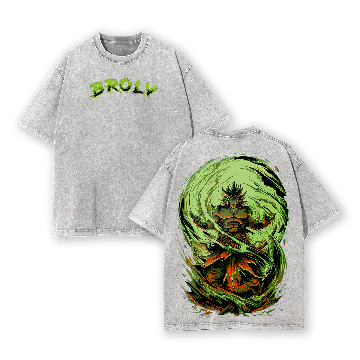 BROLY - Dragon Ball Z Anime Washed T-Shirt