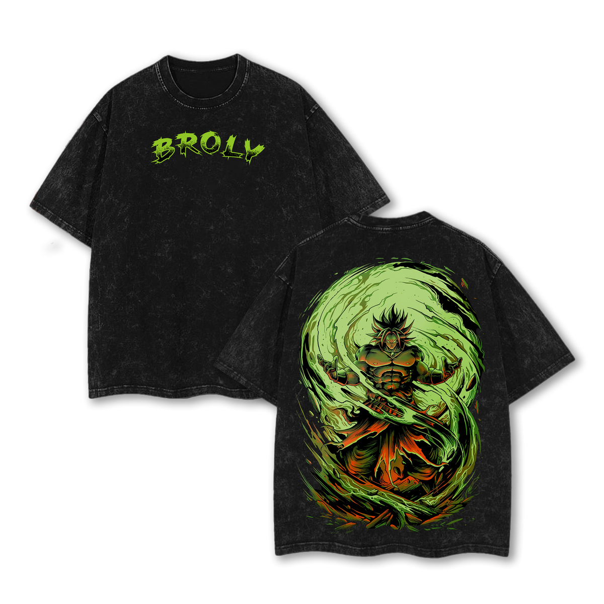 BROLY - Dragon Ball Z Anime Washed T-Shirt