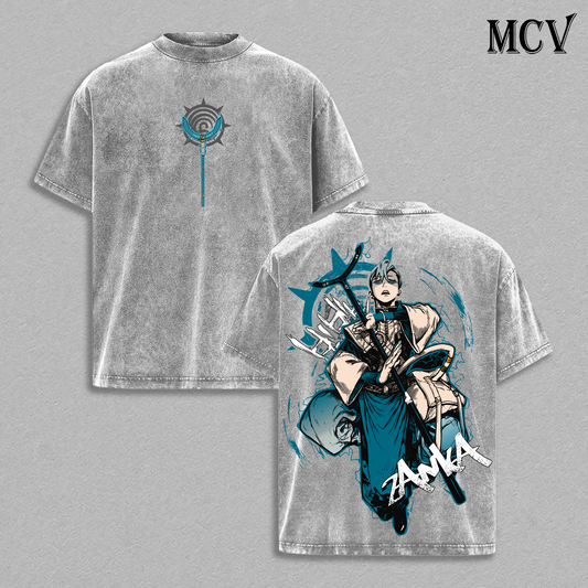 Zanka Nijiku Gachiakuta T-Shirt, Trash World Anime Tee, Grunge Power Graphic Vintage Washed Tee
