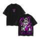 Zoro Asura x One Piece Anime Clothing Double Printed Vintage Oversized Washed Tee