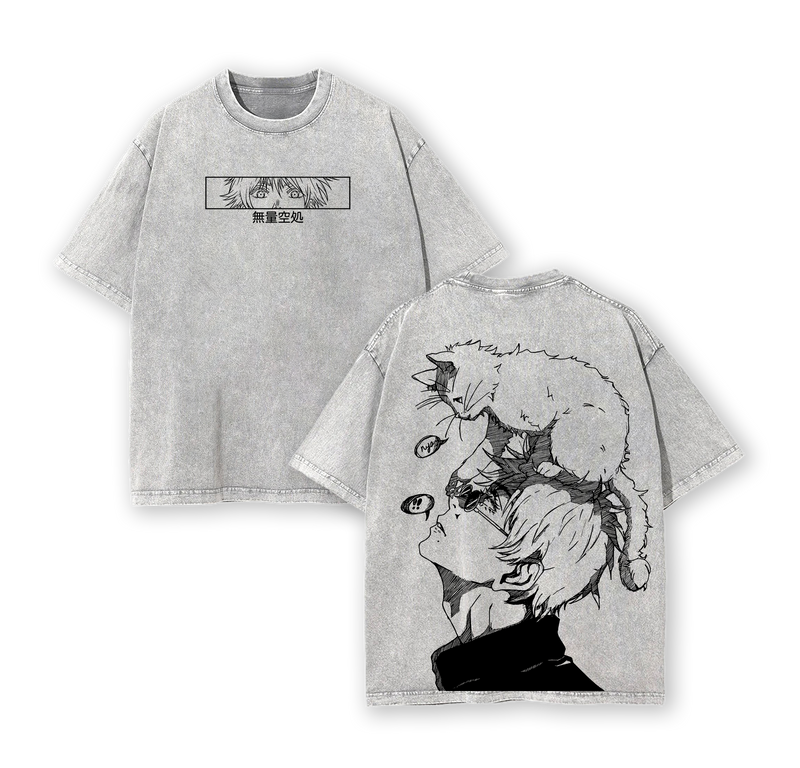 Jujutsu Kaisen Satoru Gojo T-Shirt - The Honored One Gojo JJK Acid Wash