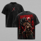 Bardock DBZ Vintage Washed T-Shirt, Blood of Revolt Saiyan Warrior Anime Graphic Tee, Back Print Heavy Cotton Oversized Streetwear, DBZ Distressed Unisex Shirt, Gift for Anime Fans