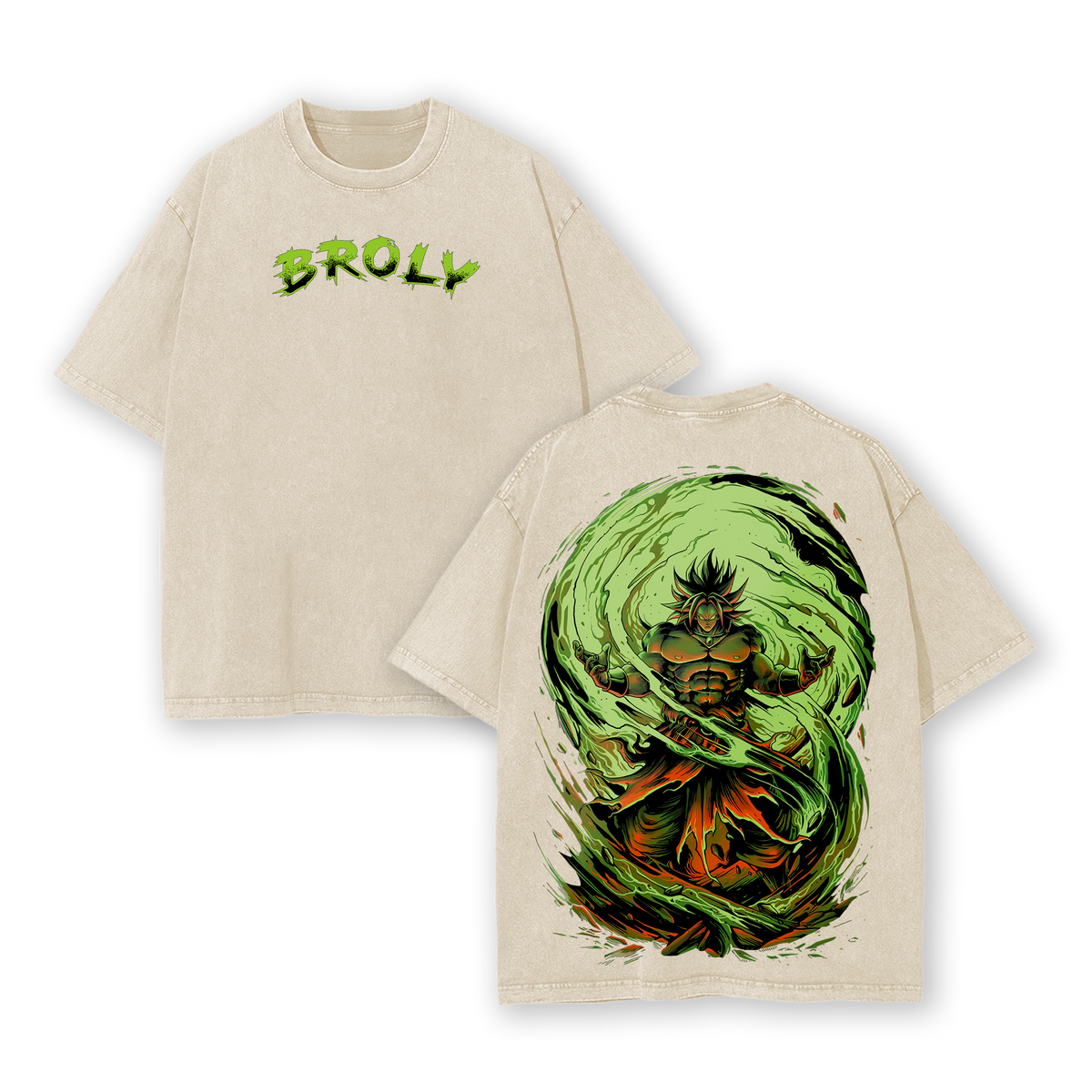 BROLY - Dragon Ball Z Anime Washed T-Shirt