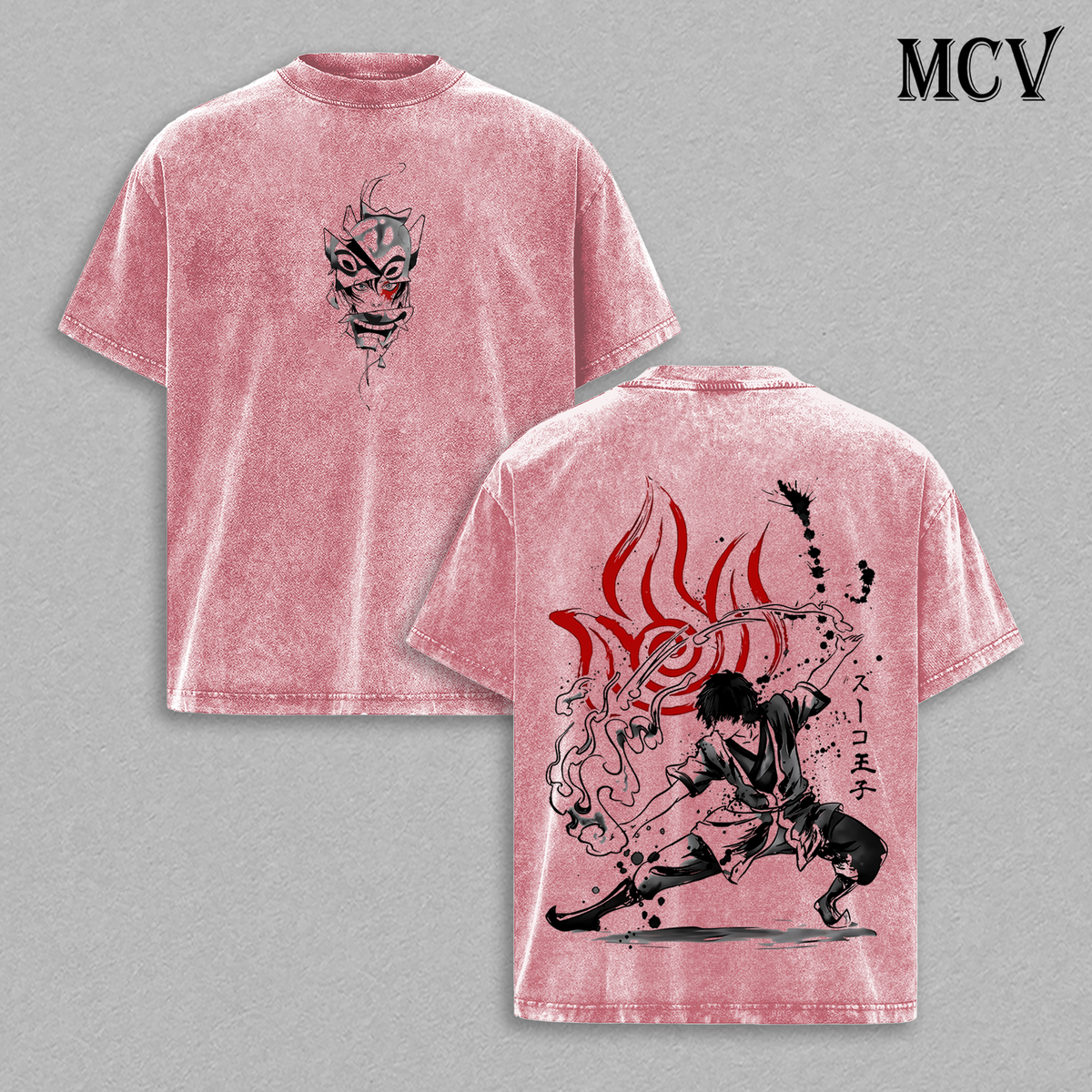Zuko T-Shirt, Avatar The Last Airbender Anime Tee, Fire Nation Redemption Graphic Vintage Washed Tee