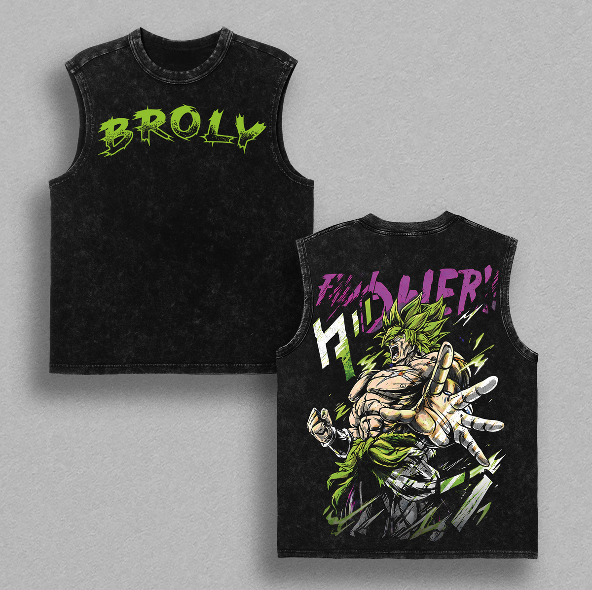 Broly T-shirt 2 Version, DBZ Movie Merch, Legendary Super Saiyan Graphic, Vintage Washed Anime Tee, Oversize Heavyweight, Gift for Anime Fans