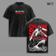 Chainsaw Man Denji Vintage Washed T-Shirt, Chainsaw Devil Anime Graphic Tee, Dark Manga Streetwear Heavy Cotton Shirt