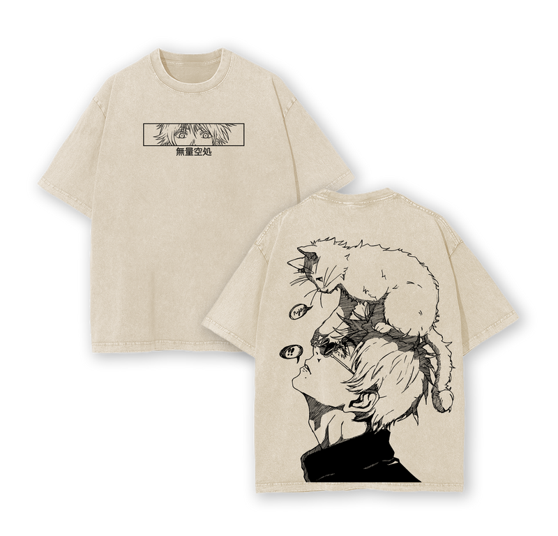 Jujutsu Kaisen Satoru Gojo T-Shirt - The Honored One Gojo JJK Acid Wash