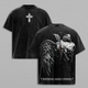 Nothing Goes Unpaid Christian Shirt Tank Top Hoodie Sweatshirt Vintage Washed Angel Wings Cross Back Graphic Faith Over Pain Jesus Redemption Streetwear Gift for Believers