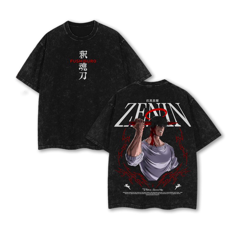 Toji Fushiguro Zenin Clan Jujutsu Kaisen Washed T Shirt | Sorcerer Killer Anime Graphic Tee
