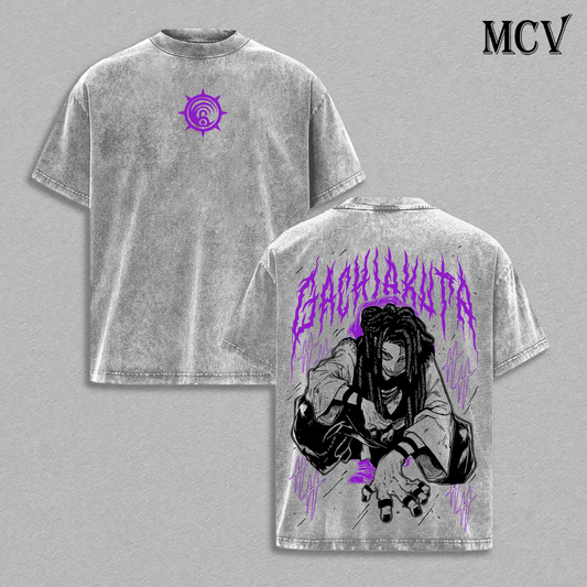 Jabber Gachiakuta T-Shirt, Chaos Villain Anime Tee, Grunge Street Graphic Vintage Washed Tee
