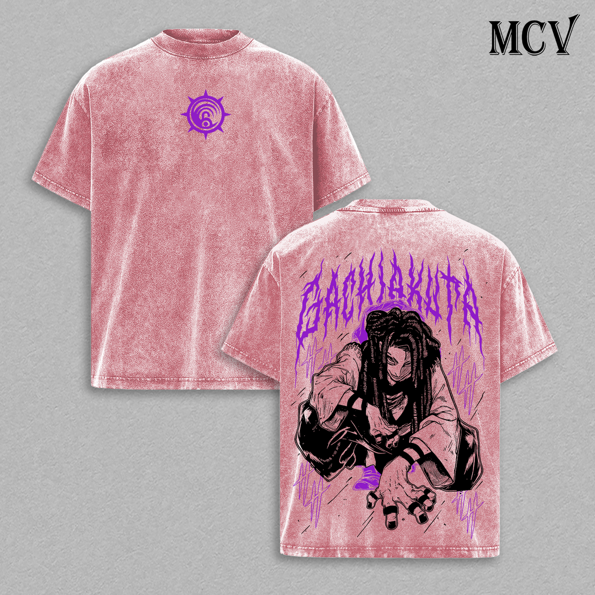 Jabber Gachiakuta T-Shirt, Chaos Villain Anime Tee, Grunge Street Graphic Vintage Washed Tee