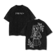 Frieren T-Shirt Beyond Journey’s End Anime Graphic Tee Elf Mage Oversized Acid Washed Cotton Shirt Anime Merch Gift for Anime Fans