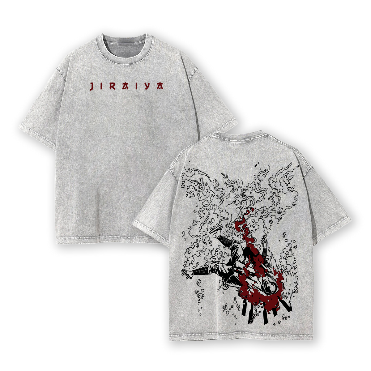 Jiraiya Vintage Washed Oversized T-Shirt – Naruto