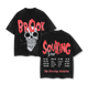 Brook "SoulKing Tour" Washed Oversized Tee – Double-Sided Print One Piece Shirt
