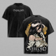 Albedo Overlord Anime Double Printed Vintage Washed Tee