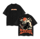Ichigo Kurosaki Rage Bankai Bleach Retro Vintage Unisex Oversize Anime Manga Washed Heavyweight Cotton T-shirt