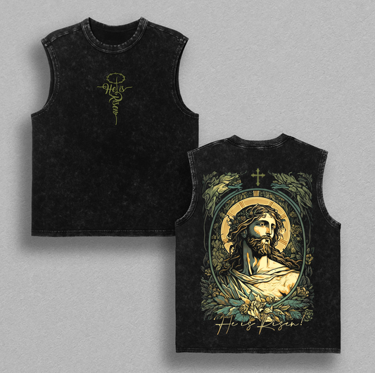 He Is Risen Jesus Christian T-Shirt, Faith Hope Salvation Cross Graphic Tee, Easter Gospel Religious Shirt, Christian Gift for Believers