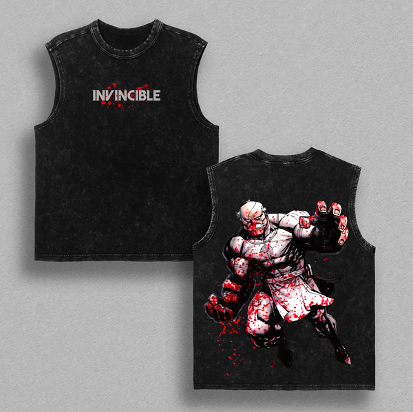 Limited Edition INVINCIBLE Season 3 Mark Grayson Conquest Anime Double Printed Oversize Lightweight Washed Tee, Gift For Invincible Fan