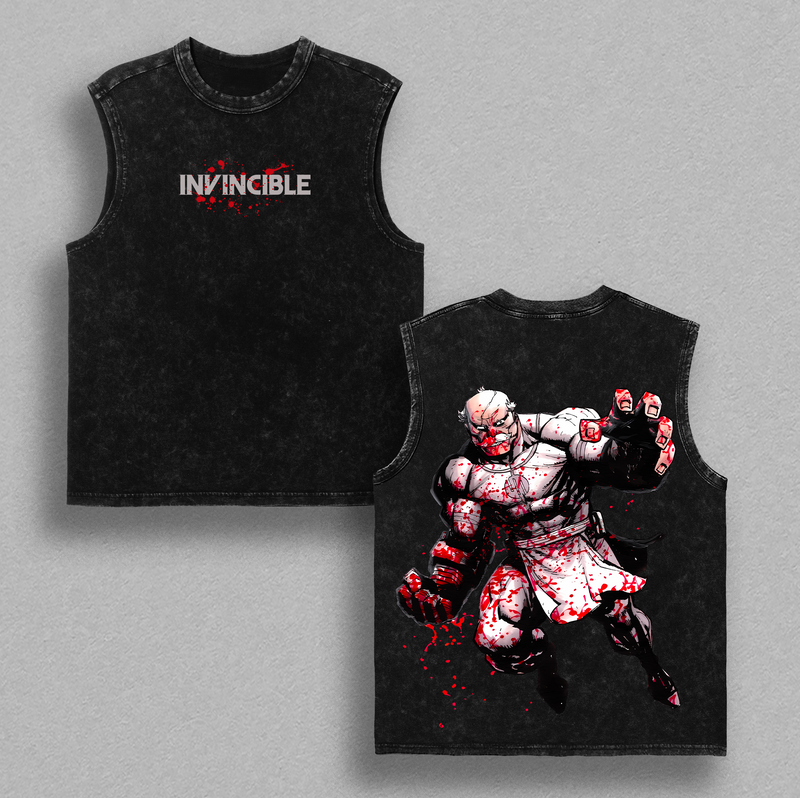 Limited Edition INVINCIBLE Season 3 Mark Grayson Conquest Anime Double Printed Oversize Lightweight Washed Tee, Gift For Invincible Fan