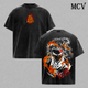 Rengoku T-Shirt, Demon Slayer Anime Tee, Flame Hashira Graphic Vintage Washed Tee