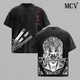 Zoro Three Sword Style T-Shirt, One Piece Anime Tee, Santoryu Swordsman Graphic Vintage Washed Tee